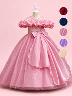 Girls Glitter Tulle Princess Ball Gown | Blisseven